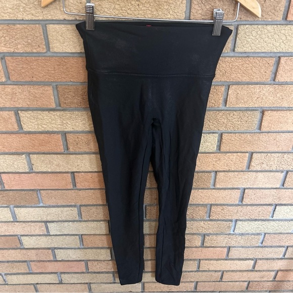 SPANX Faux Leather Leggings Black Women’s Size Small 2437 - Picture 3 of 9